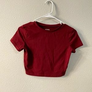 This is a maroon crop top. I loved it just didn’t get a chance to wear it.